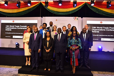 Wamkele Mene (1st from left), Secretary General of AfCFTA Secretariat, Pamela Coke-Hamilton (2nd from left), Executive Director of ITC, Alan Kyerematen (2nd from right), Minister of Trade and Industry and Dr Afua Asabea Asare (right), CEO of GEPA, with others during the WTPO conference Wamkele Mene (1st from left), Secretary General of AfCFTA Secretariat, Pamela Coke-Hamilton (2nd from left), Executive Director of ITC, Alan Kyerematen (2nd from right), Minister of Trade and Industry and Dr Afua Asabea Asare (right), CEO of GEPA, with others during the WTPO conference